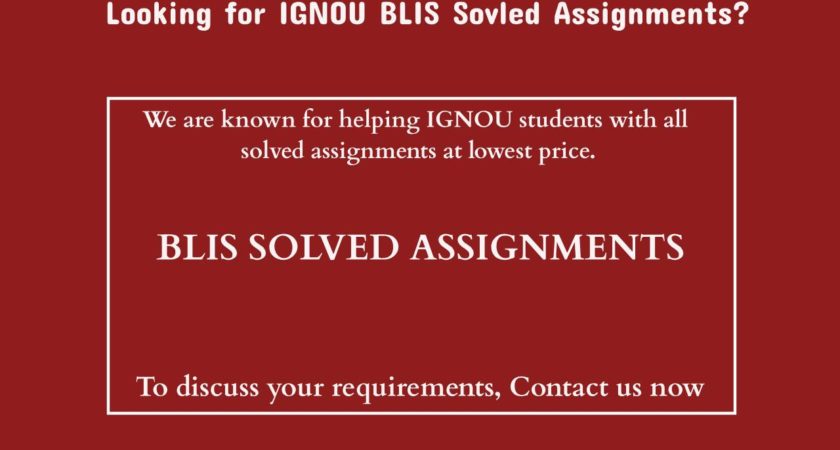 How To Get Good Marks In IGNOU BLIS Assignments